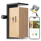 Birdfy Nistkasten mit Dual Kameras - Smart Vogelhaus mit Doppelkamera 1080P Automatische Aufzeichnung Vogel Nester, Schlüpfen, Fütterung, KI-Erkennung des Vogelverhaltens, Vogelbeobachtung in Echtzeit